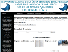 Tablet Screenshot of editorialfenix.com